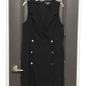 Black Sharagano sleeveless dress